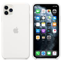 Apple Coque en silicone Apple iPhone 11 Pro Max - Blanc