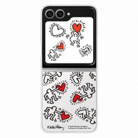 Samsung Coque FlipSuit originale Galaxy Z Flip 6 - Keith Haring - Blanc