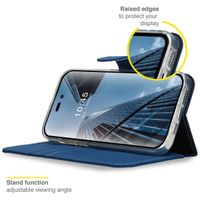 Accezz Étui de télephone Wallet Apple iPhone 14 Pro - Bleu foncé
