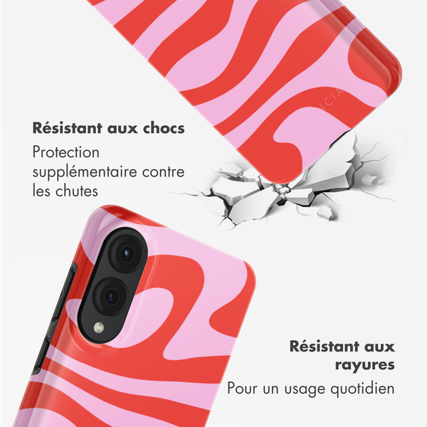 Selencia Coque arrière Vivid Samsung Galaxy S25 Edge - Dream Swirl Pink