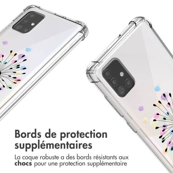 imoshion Coque Design avec cordon Samsung Galaxy A51 - Sandstone Dandelion