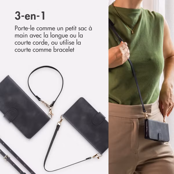 imoshion Etui de télephone portefeuille avec cordon Samsung Galaxy S26 - Noir