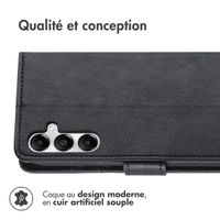 imoshion Étui de téléphone portefeuille Luxe Samsung Galaxy A35 - Noir