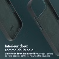 Accezz Coque arrière en cuir avec MagSafe Apple iPhone 17 Pro Max - Cedar Green