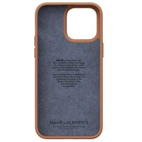 Njorð Collections Coque en cuir véritable iPhone 14 Pro Max - Cognac