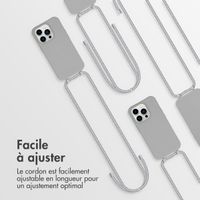 imoshion Coque de couleur avec cordon amovible iPhone 14 Pro - Gris