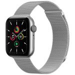 imoshion Bracelet magnétique milanais Apple Watch Series 1 á 9 / SE (38/40/41 mm) | Series 10 (42 mm) - Taille M - Argent