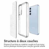 imoshion Coque arrière transparente Pailletée Samsung Galaxy A54 (5G) - Argent