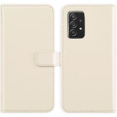 Selencia Étui portefeuille en cuir véritable Samsung Galaxy A52(s) (5G/4G) - Greige