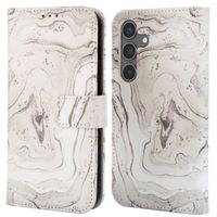 imoshion Étui de téléphone portefeuille Design Samsung Galaxy S24 - Sandy Marble