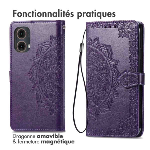 imoshion Etui de télephone Mandala Motorola Moto G85 - Violet