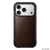 Nomad Coque Rugged Horween Leather Apple iPhone 17 Pro - Rustic Brown