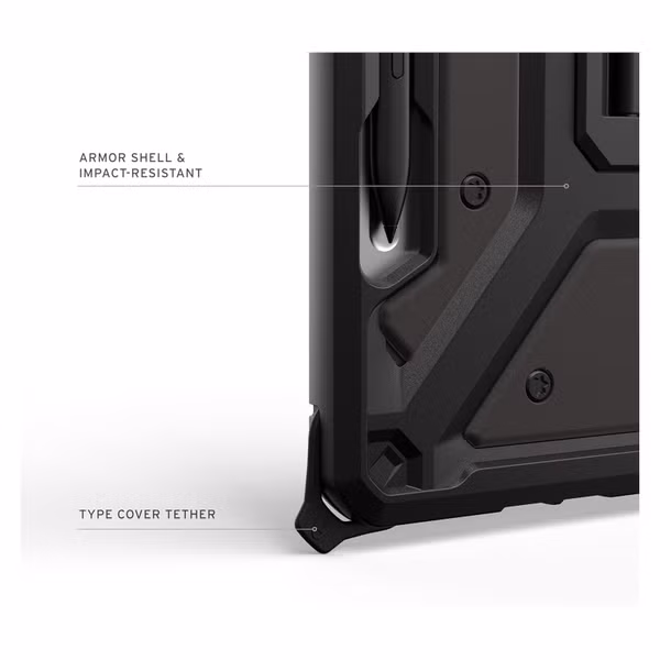UAG Étui de télephone portefeuille Metropolis SE Microsoft Surface Pro 12 - Black