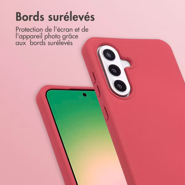 imoshion Coque de couleur avec cordon amovible Samsung Galaxy A36 / A56 - Red Raspberry