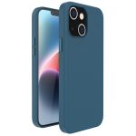 Accezz Leather Backcover avec MagSafe iPhone 14 Plus - Bleu foncé