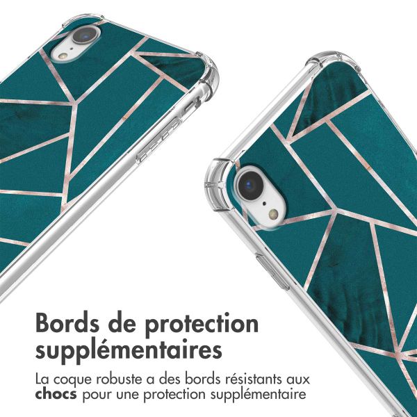 imoshion Coque Design avec cordon iPhone Xr - Petrol Green Graphic