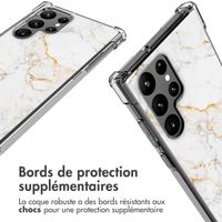 imoshion Coque Design avec cordon Samsung Galaxy S22 Ultra - White Marble