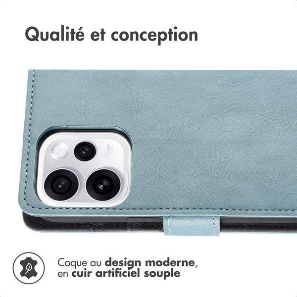 imoshion Étui de télephone portefeuille Oppo Reno 15F - Bleu clair