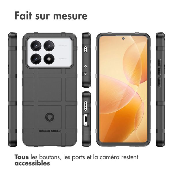 imoshion Coque Rugged Shield Xiaomi Poco X6 Pro - Noir