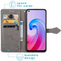 imoshion Etui de téléphone portefeuille Mandala Oppo A96 - Gris