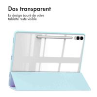 imoshion Coque tablette rigide Trifold Samsung Tab S10 Plus / Tab S9 FE Plus / Tab S9 Plus 12.4 pouces - Bleu clair