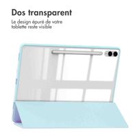 imoshion Coque tablette rigide Trifold Samsung Tab S10 Plus / Tab S9 FE Plus / Tab S9 Plus 12.4 pouces - Bleu clair