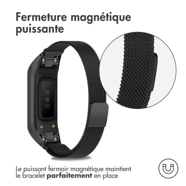 imoshion Bracelet magnétique milanais le Samsung Galaxy Fit 2 - Noir