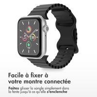imoshion Bracelet Athletic en silicone Apple Watch Series 1 t/m 11 / SE / Ultra (44/45/46/49 mm) - Noir