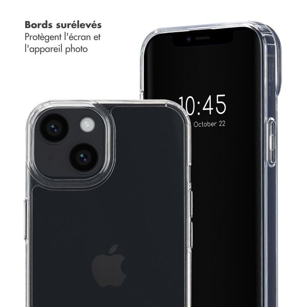 Selencia Coque arrière avec crochets amovibles Apple iPhone 13 - Transparent