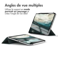 imoshion Magnetic etui de téléphone portefeuille iPad Air 11 pouces (2024) M2 / Air 5 (2022) / Air 4 (2020) - Vert foncé