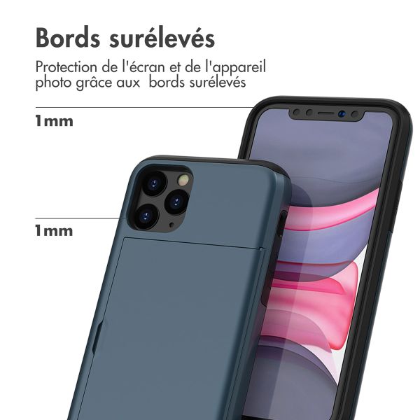 imoshion Coque arrière avec porte-cartes Apple iPhone 11 Pro - Bleu foncé
