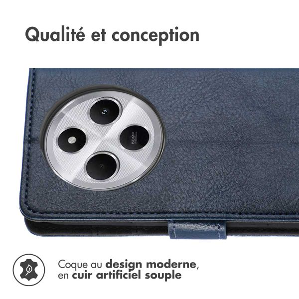 imoshion Étui de téléphone portefeuille Xiaomi Redmi 14C - Bleu foncé