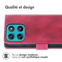 imoshion Etui de télephone portefeuille avec cordon Motorola Moto G77 - Rouge