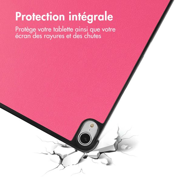 imoshion Coque tablette Design Trifold iPad Air 11 pouces (2025) M3 / (2024) M2 / Air 5 (2022) / Air 4 (2020) - Dusty Rose