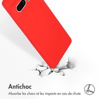 Accezz Coque Liquid Silicone Google Pixel 7 Pro - Rouge