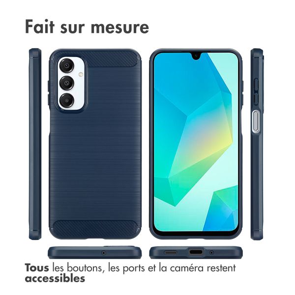 imoshion Coque Brushed Samsung Galaxy A16 - Bleu foncé