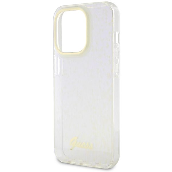 Guess Coque arrière Faceted Mirror iPhone 15 Pro - Bleu