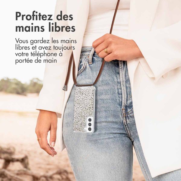 imoshion Coque Design avec cordon Samsung Galaxy S21 FE - Desert Dots