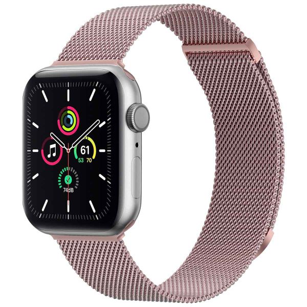 imoshion Bracelet magnétique milanais Apple Watch Series 1 á 9 / SE (38/40/41 mm) | Series 10 (42 mm) - Taille S - Rose