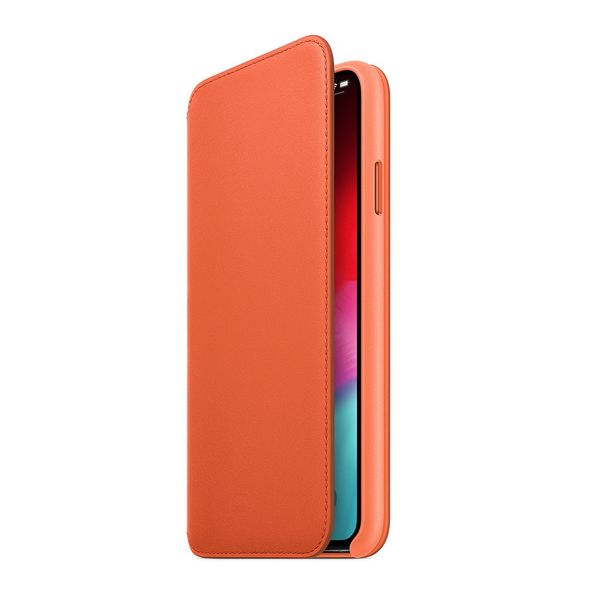 Apple Étui de téléphone Leather Folio Apple iPhone Xs Max - Sunset