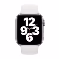 Apple Bracelet Boucle unique en Silicone Apple Watch | 44/45/46/49 mm - Taille 11 - White