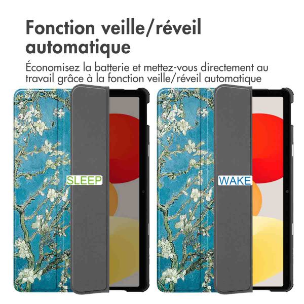 imoshion Coque tablette Design Trifold Xiaomi Redmi Pad SE - Green Plant