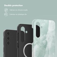 Selencia Coque arrière Vivid Samsung Galaxy A55 - Marble Grayed Jade