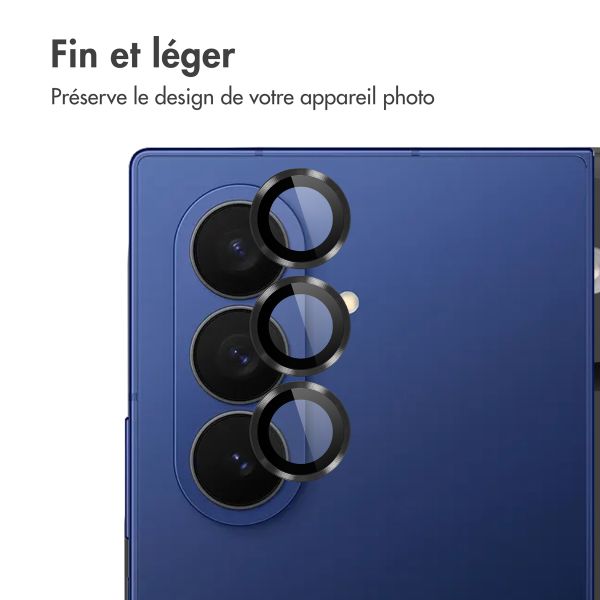 imoshion Protection Caméra en verre trempé 2 Pack Samsung Galaxy Z Fold 7 - Noir