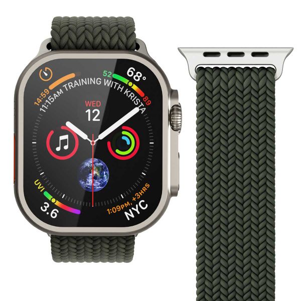 Vonmählen Bracelet Woven Loop Apple Watch | 44/45/46/49 mm - Olive