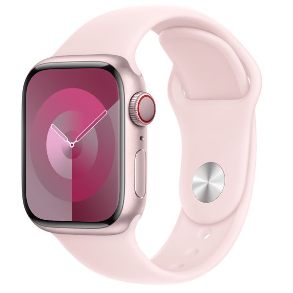 Apple Sport Band Apple Watch Series 1 á 9 / SE (38/40/41 mm) | Series 10 (42 mm) - Taille S/M - Light Pink