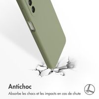 Accezz Coque Liquid Silicone Samsung Galaxy A26 - Vert