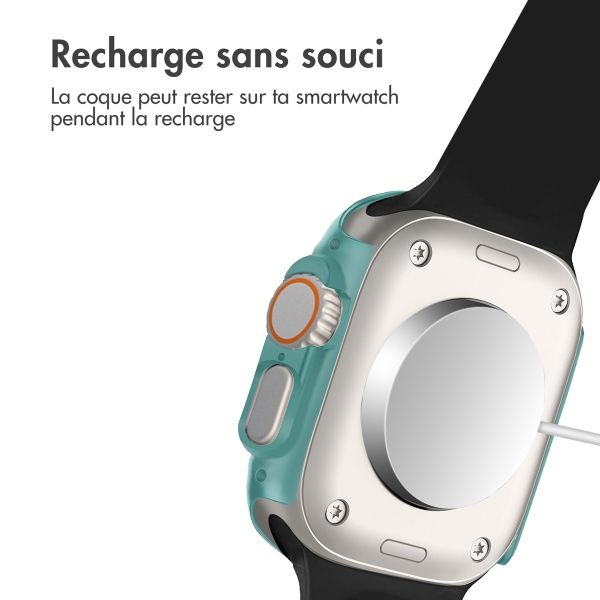 imoshion Coque rigide à couverture complète Apple Watch Ultra / Ultra 2 / Ultra 3 - 49 mm - Vert foncé