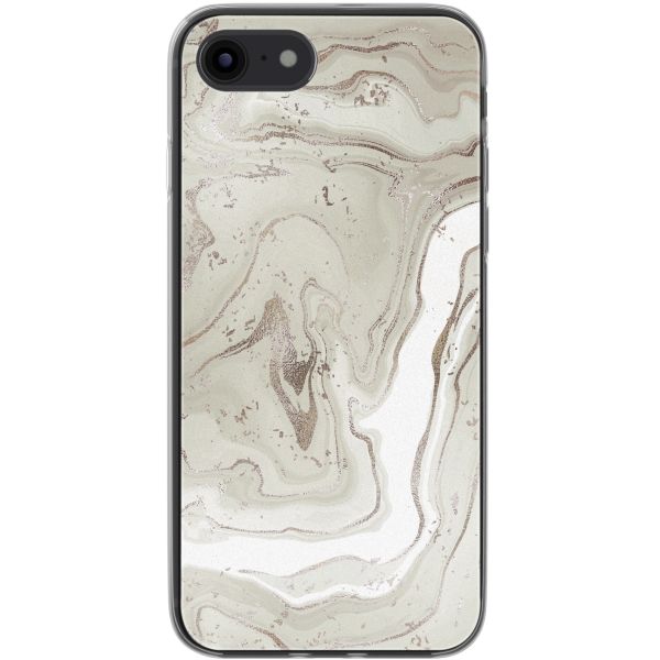 imoshion Coque design pour iPhone SE (2022 / 2020) / 8 / 7 - Sandy Marble