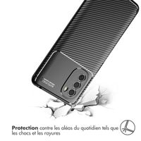 imoshion Coque silicone Carbon Motorola Moto G41 - Noir